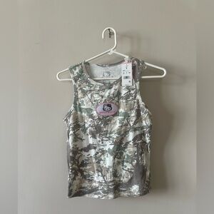 Women’s Hello Kitty camo Tank Top S nwt